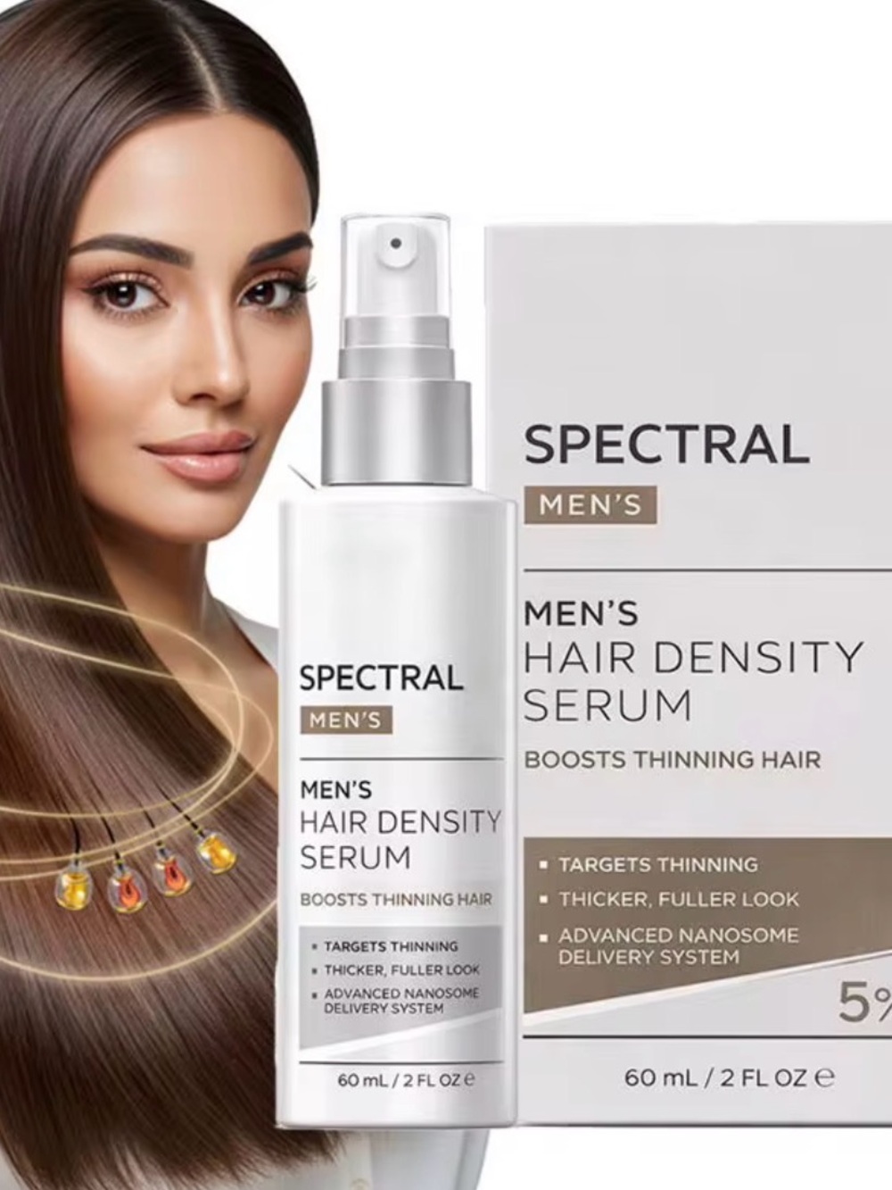 Spectral Men’s Hair Density Serum — White
